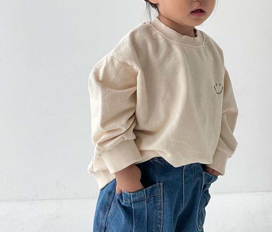 Smile Embroidery Sweatshirt