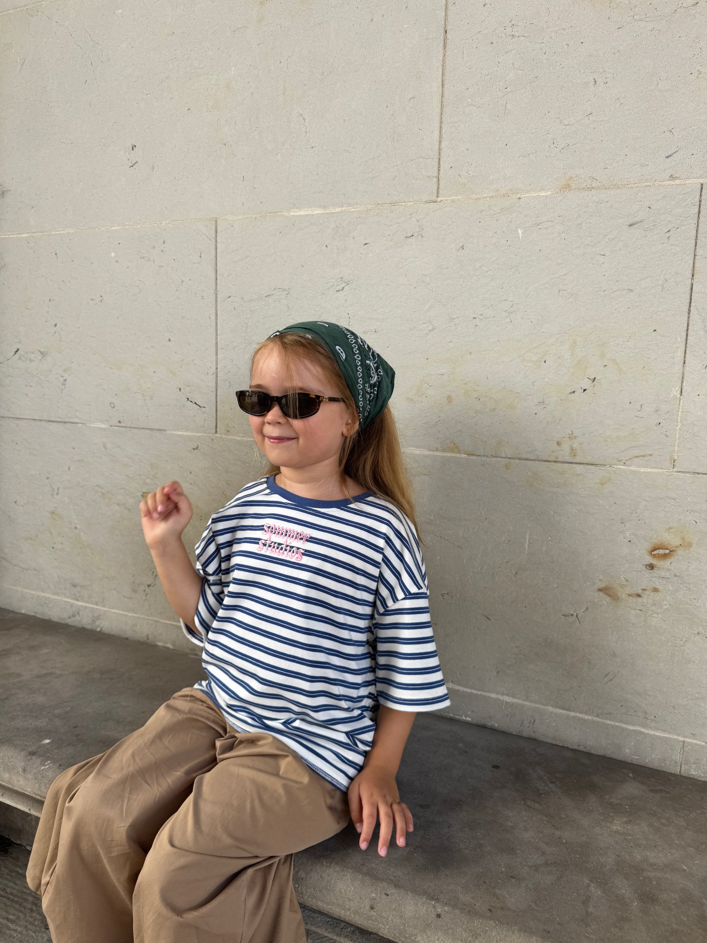 Stripe logo tee