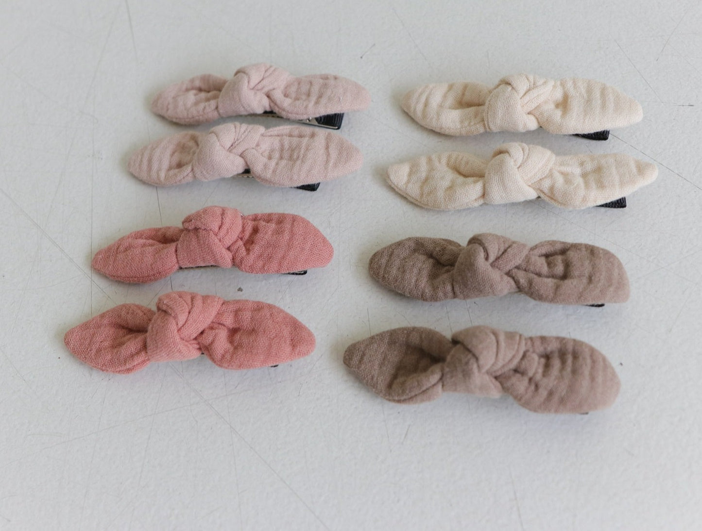 Muslin hårsløjfer