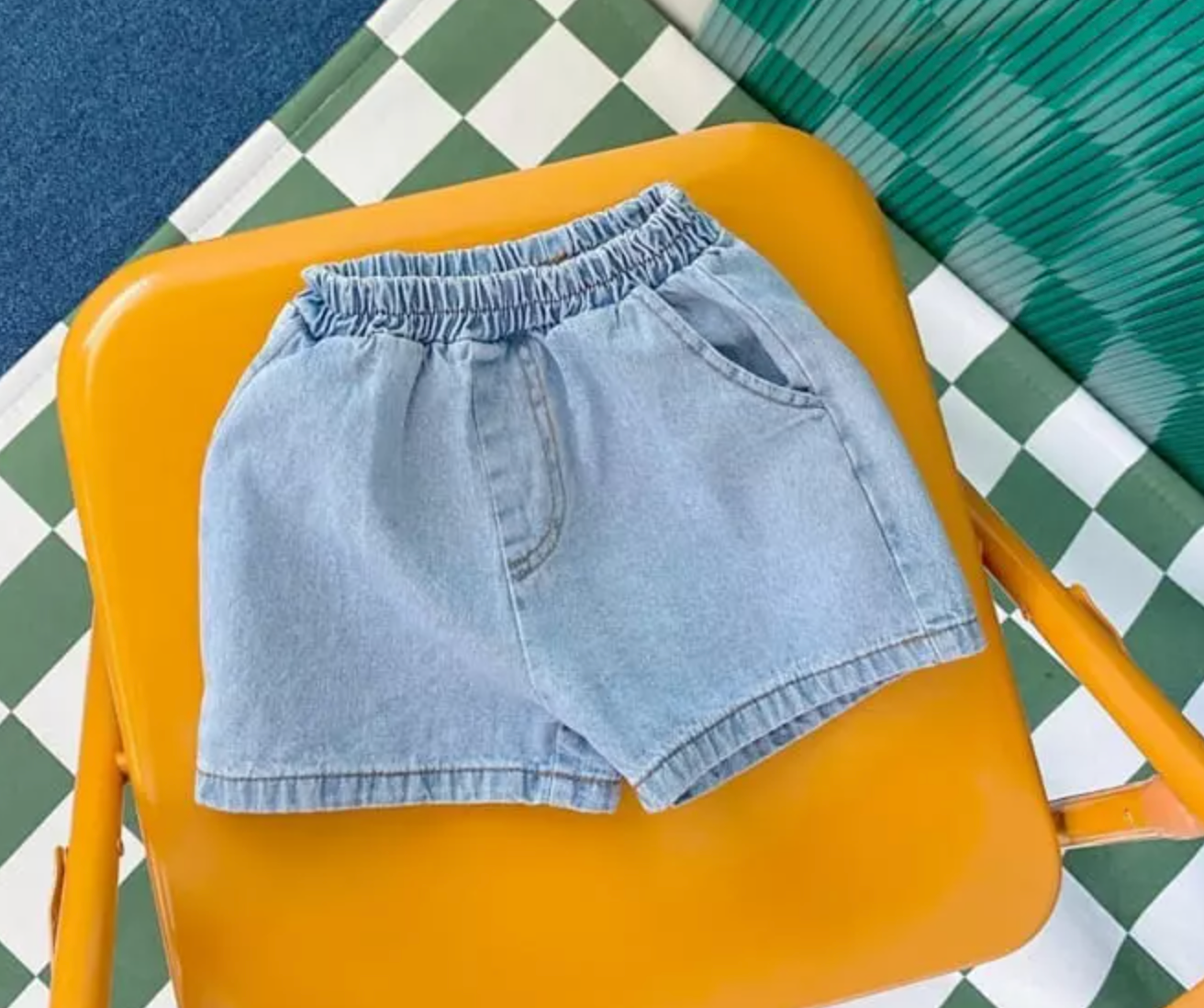 Denim shorts