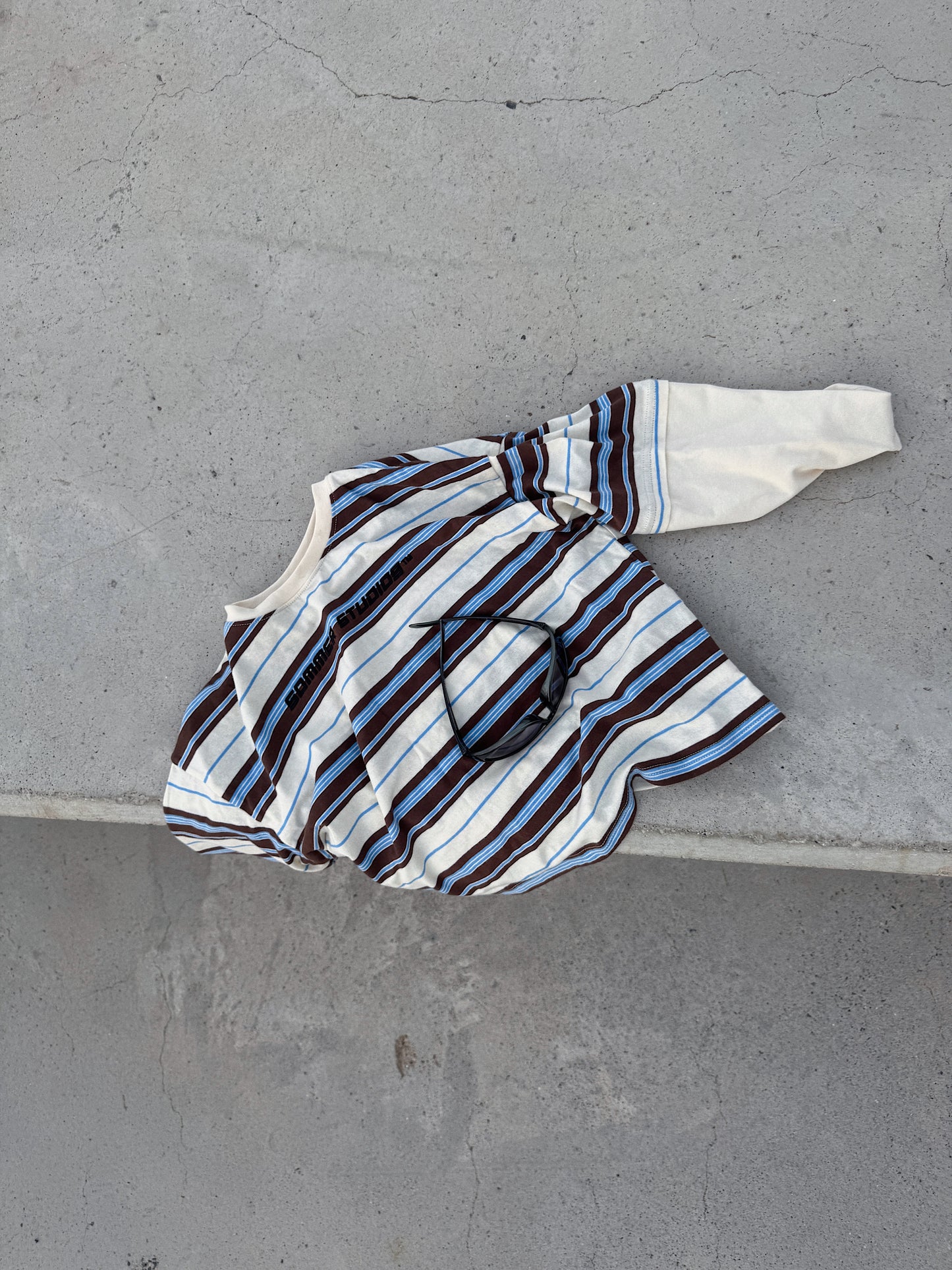 Ebba long tee BLUE.