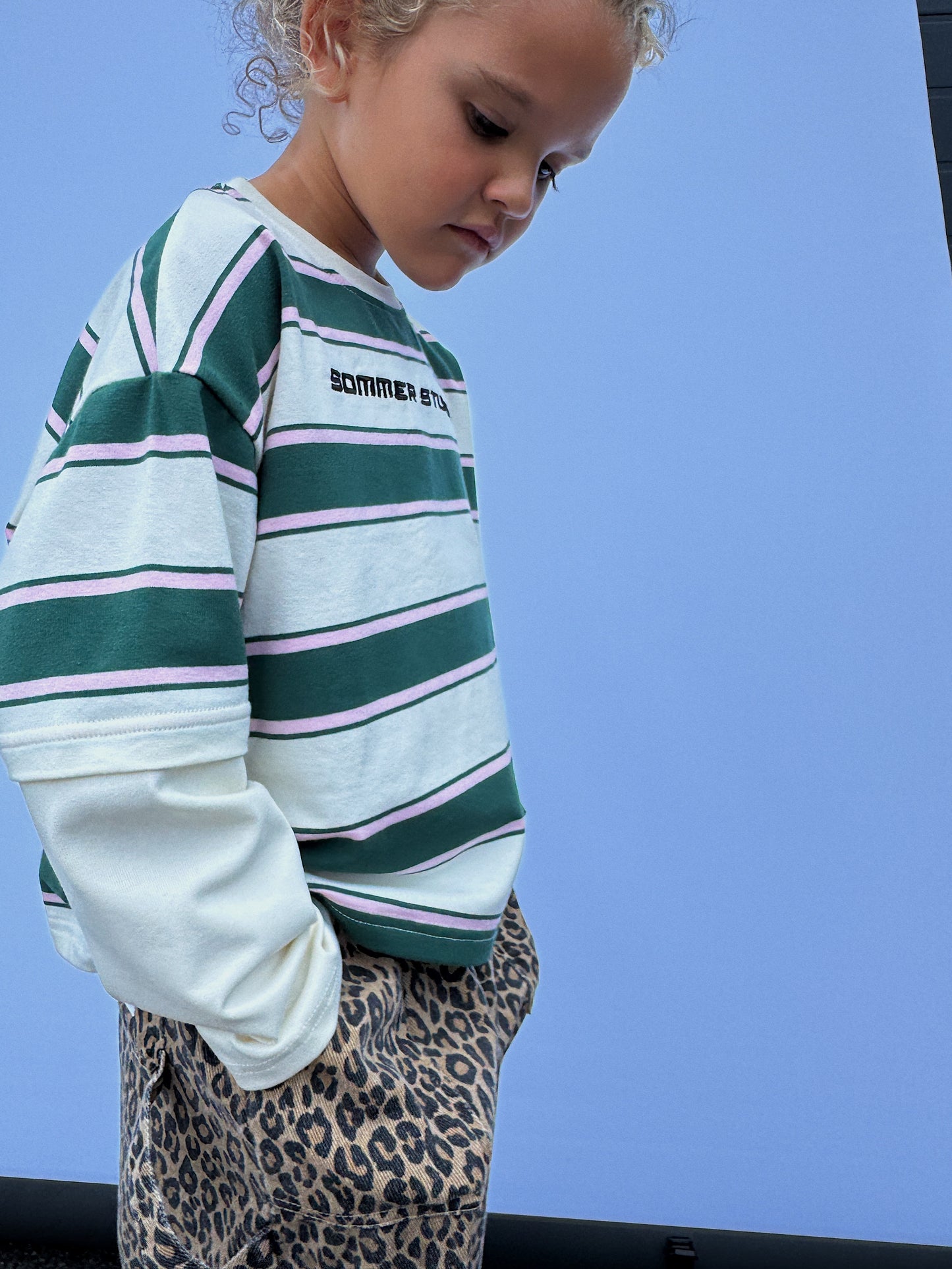 Ebba long tee GREEN