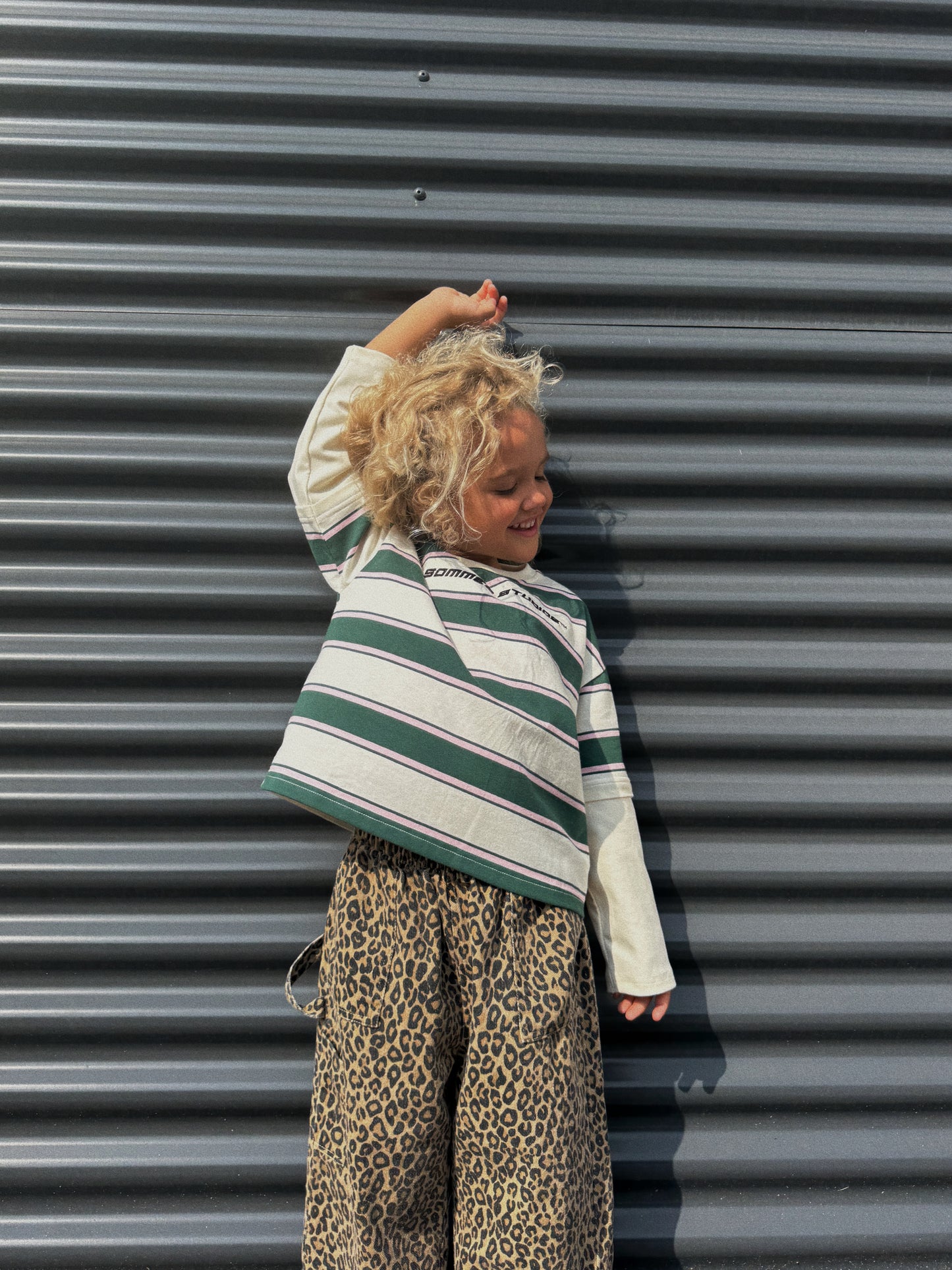 Ebba long tee GREEN